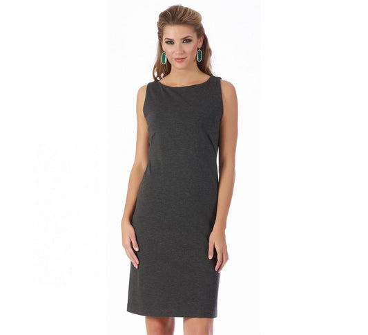 InstantFigure Short Sleeveless Boatneck Dress 16814M